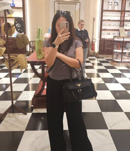代購💕Prada Explore 中號納帕皮革手提袋